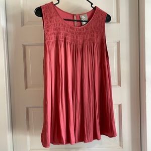 Anthropologie Dolan Left Coast Smocked Tank Large